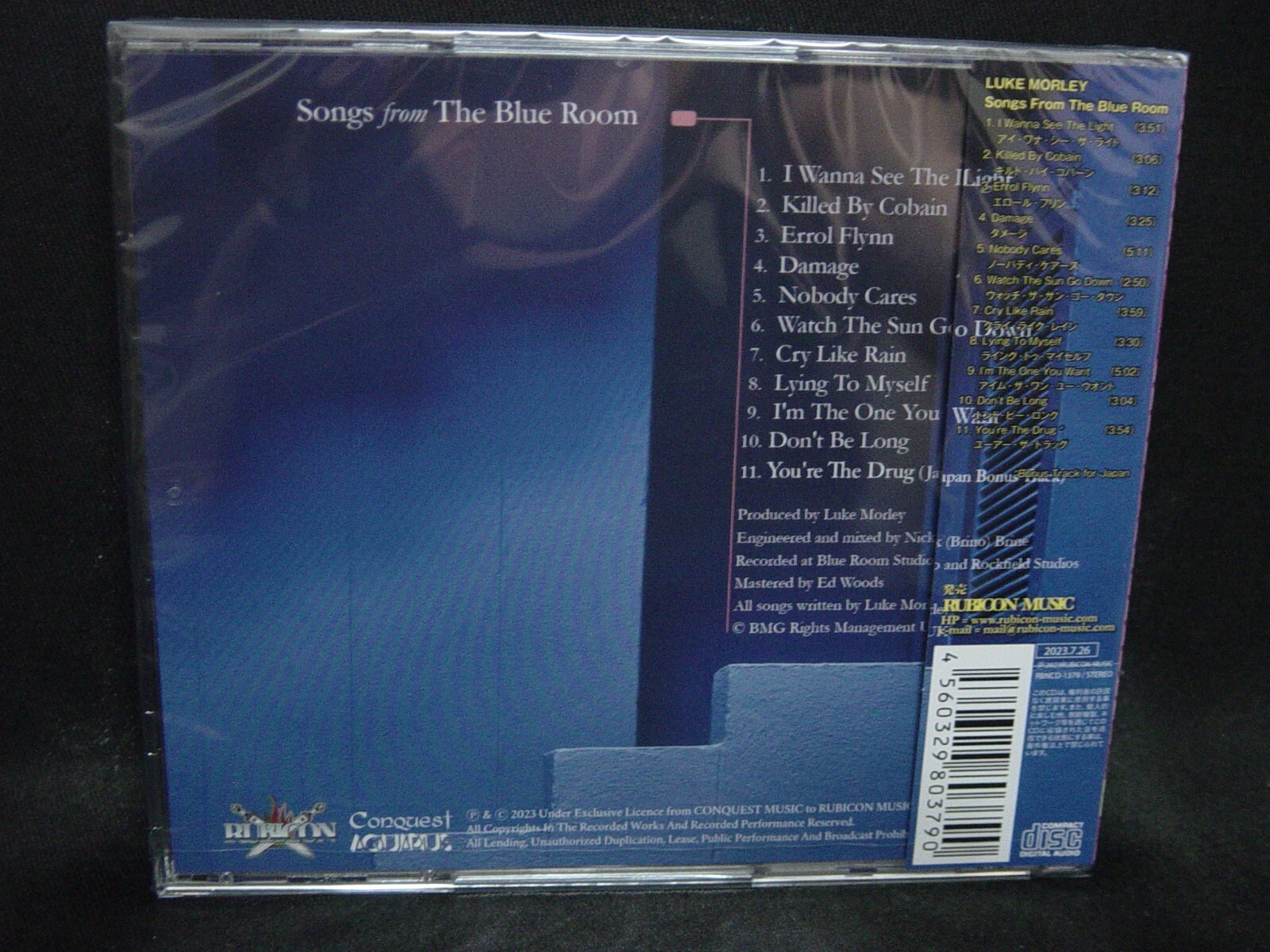 LUKE MORLEY Songs From The Blue Room + 1 JAPAN CD Thunder Terraplane U.K. Rock !