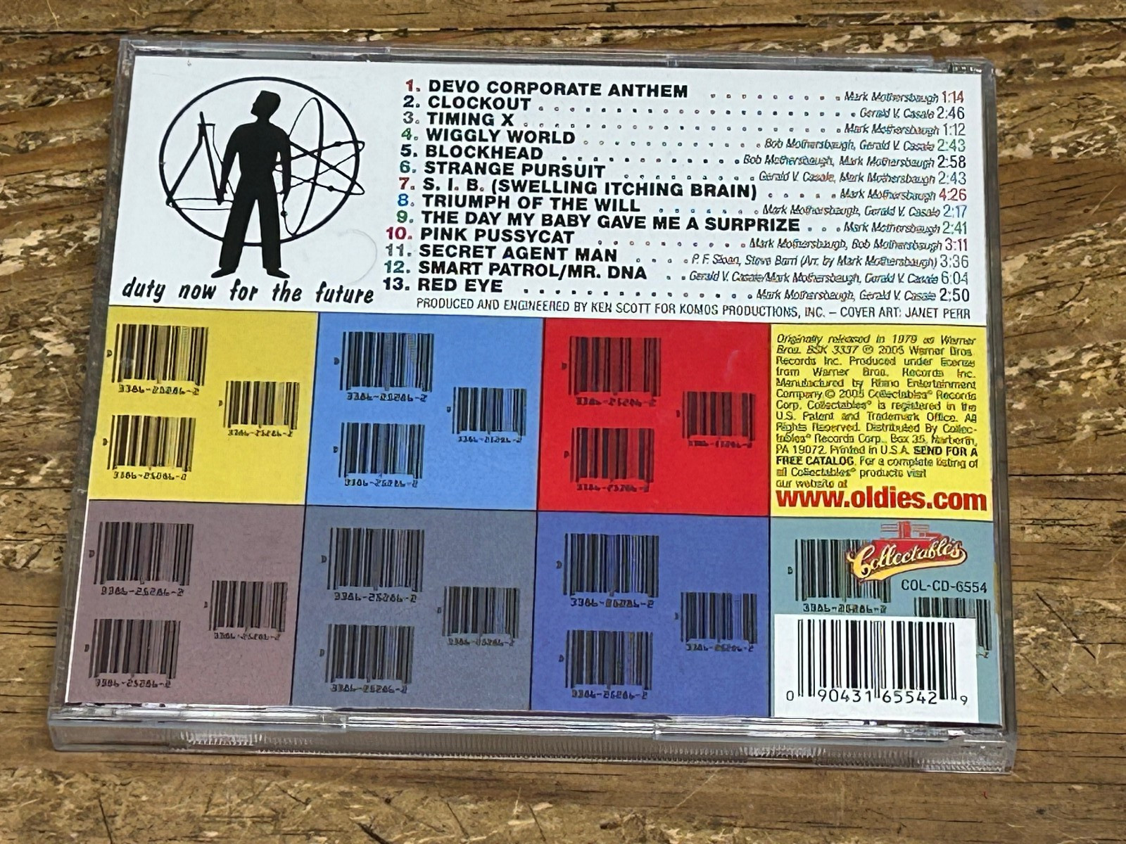 Devo - Duty Now For The Future CD. Rare & OOP 2005 on Collectables Records.