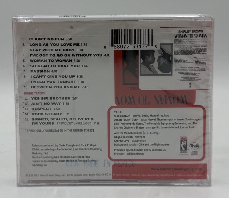 Shirley Brown - Woman to Woman ~New 2011 CD Bonus Tracks Remastered