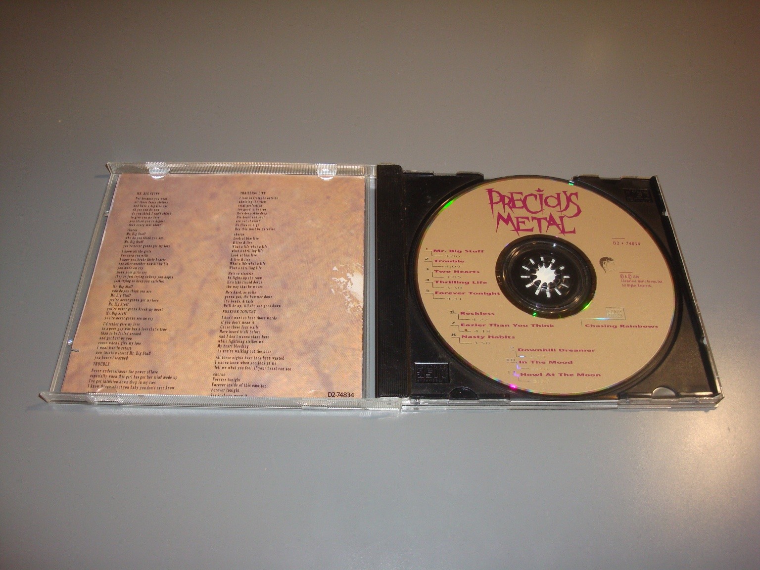 Precious Metal CD Hard Rock Heavy Metal Chameleon trouble Two Hearts Reckless