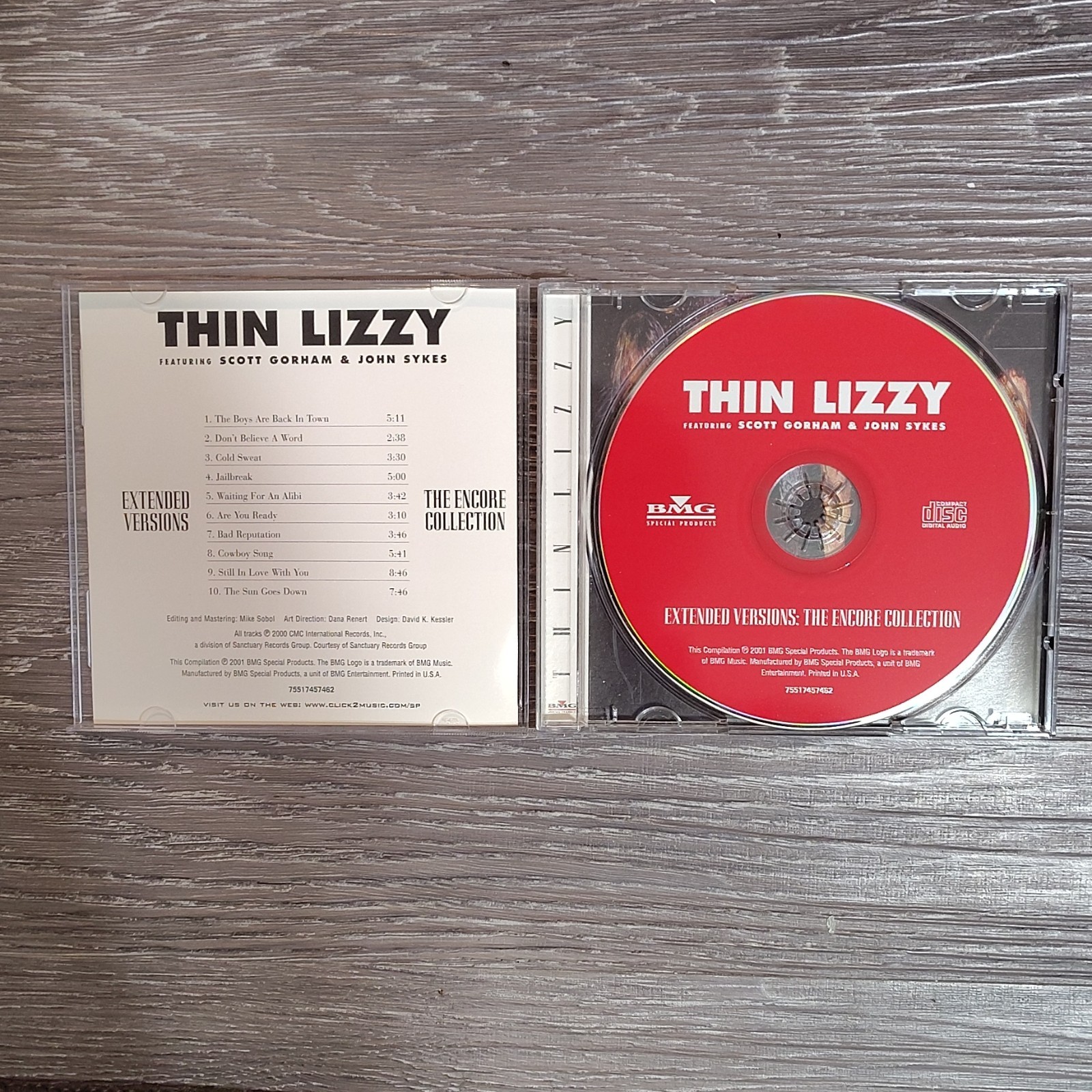Thin Lizzy Extended Versions: The Encore Collection CD Rock Live BMG 2001 Jewel