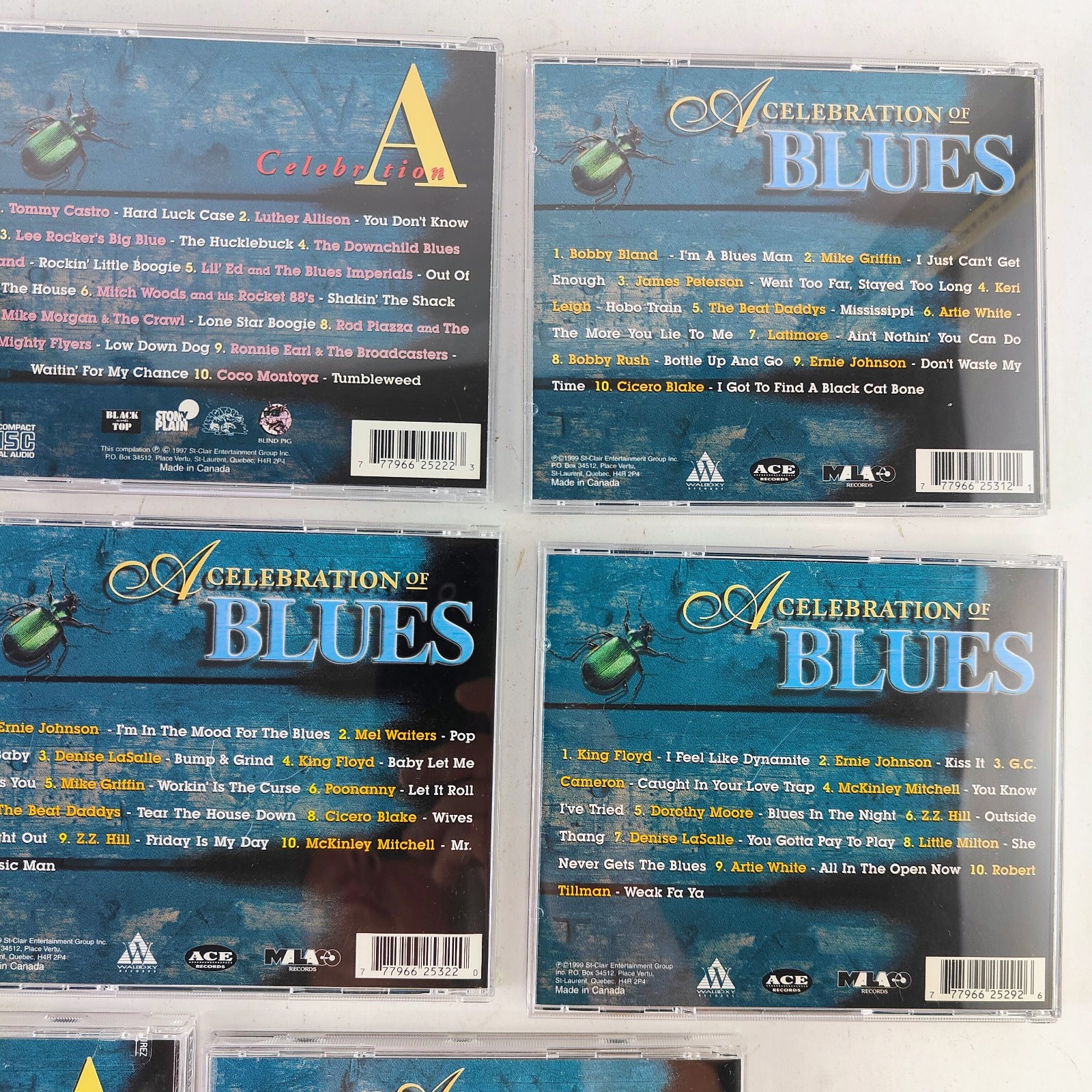 A Celebration of Blues 8 CD Lot Mississippi Louisiana Rhythm Boogie Compilation