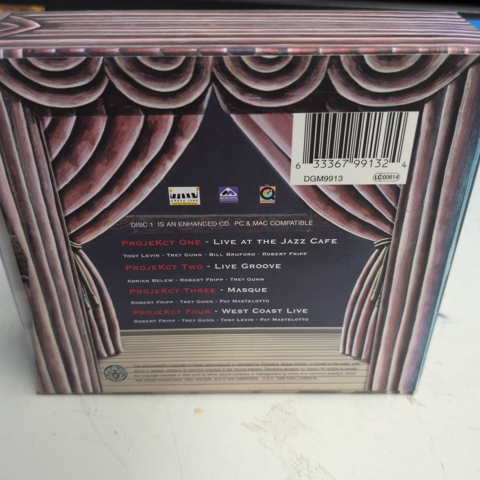 King Crimson - The ProjeKcts 4 CD Boxed Set 1999 Live Recording (Discipline)