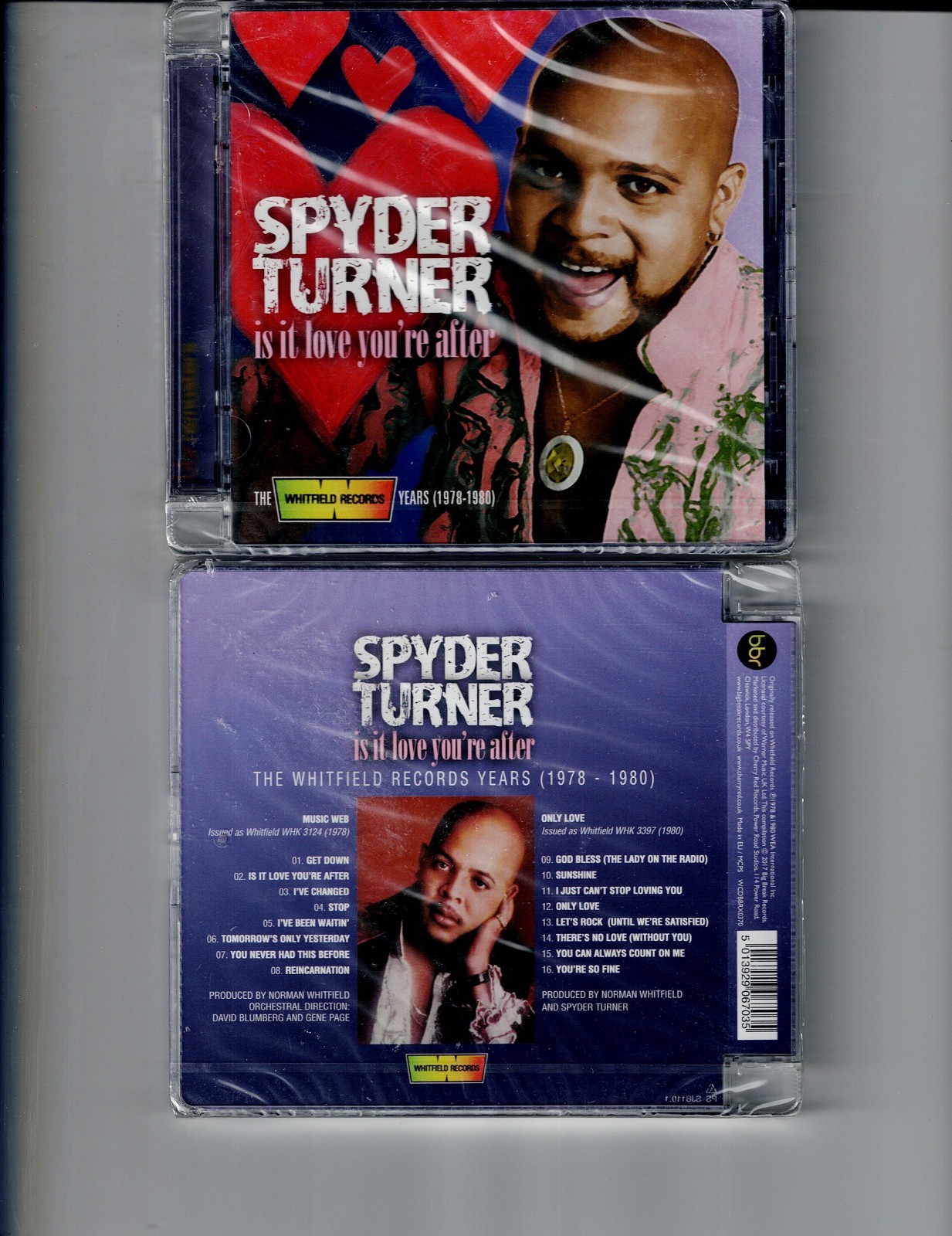 SPYDER TURNER -IS IT LOVE YOU'RE AFTER: WHITFIELD YRS 78-80 (CD) NEW*25 TRKS*