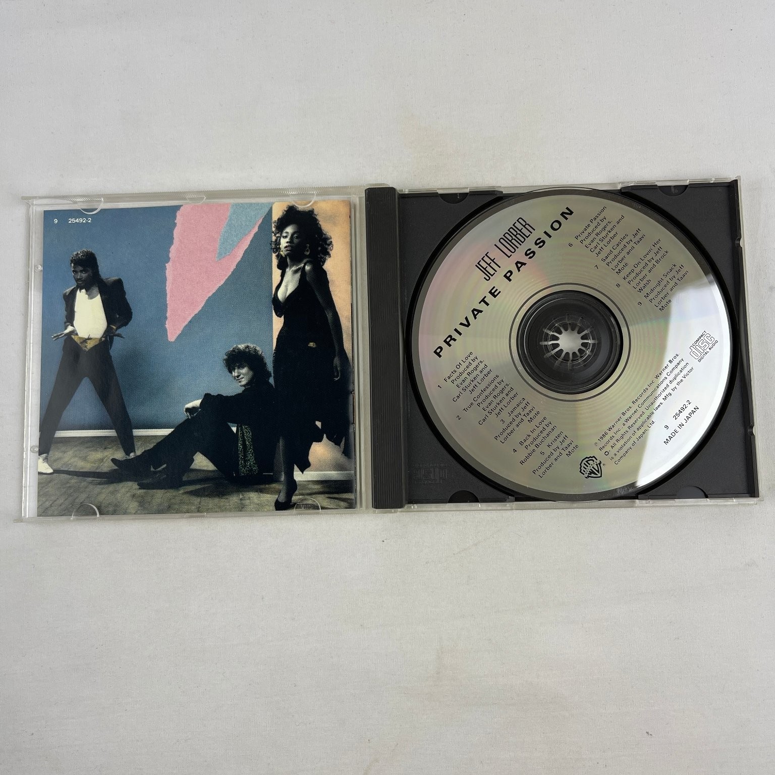 Jeff Lorber – Private Passion CD 1986 Jazz Funk R&B Warner Bros. Records