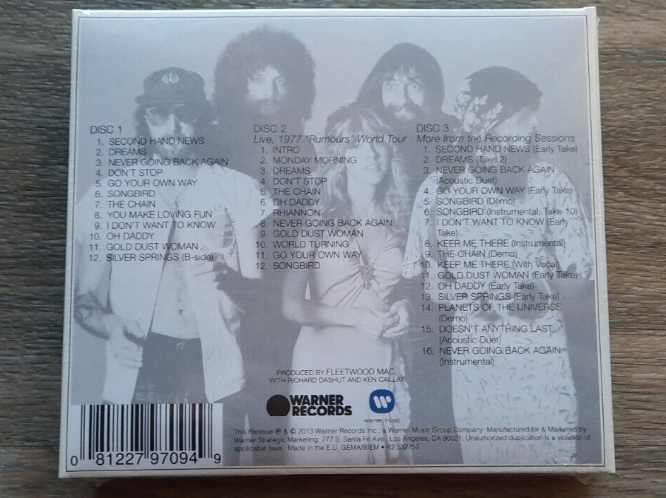 Rumours (35th Anniversary) Fleetwood Mac, Stevie Nicks (3CD, 2013) NEW R66