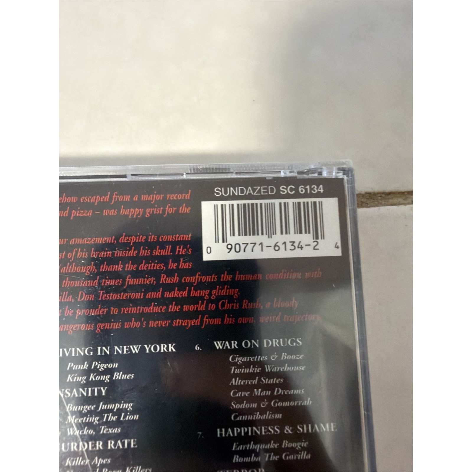 There's No Bones in Ice Cream by Chris Rush (CD, 1997)
