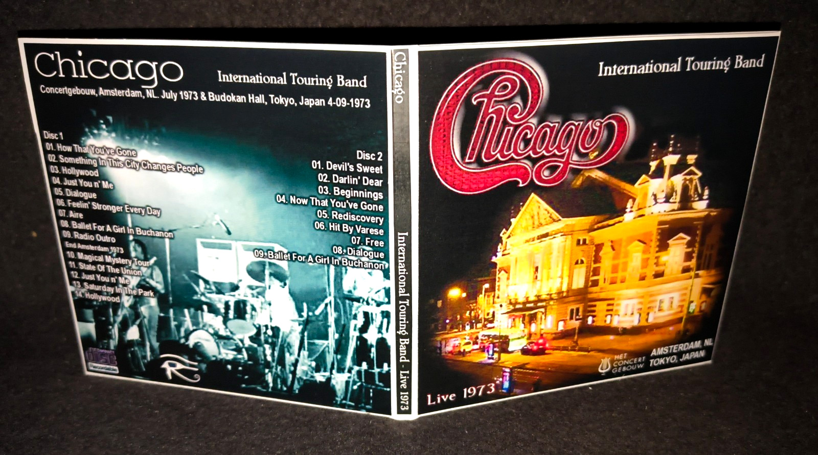Chicago Amsterdam & Tokyo 1973 Gate Fold 2CD Package NEW