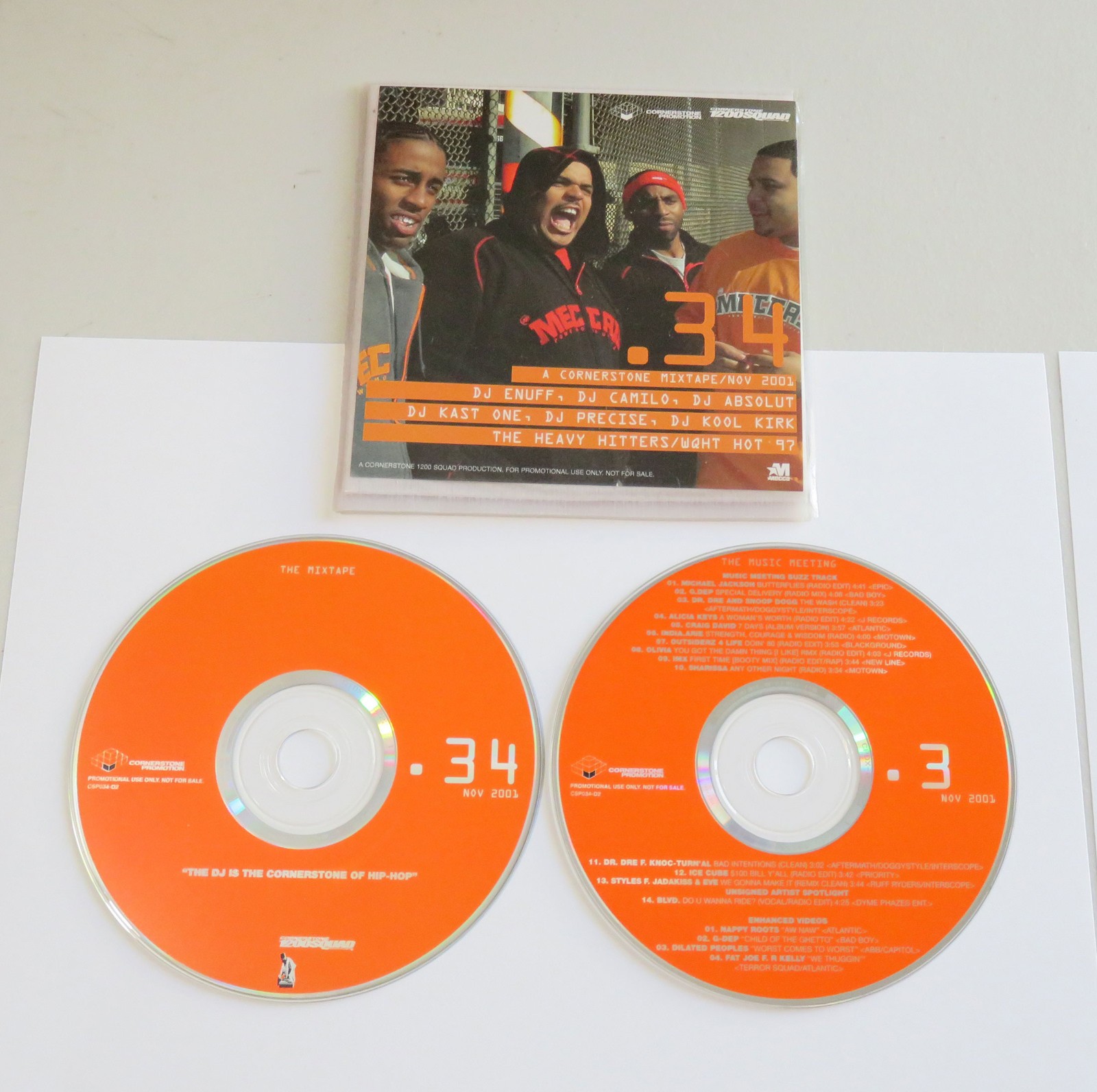 Cornerstone Mixtape CD LOT .32 .34 .35 DJ Green Lantern Ran Premier Enuff 2001
