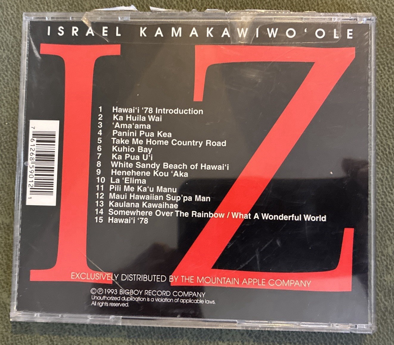 LOT OF 2 CDS ~ IZ ISRAEL KAMAKAWIWO'OLE ~ FACING FUTURE ~ IN DIS LIFE
