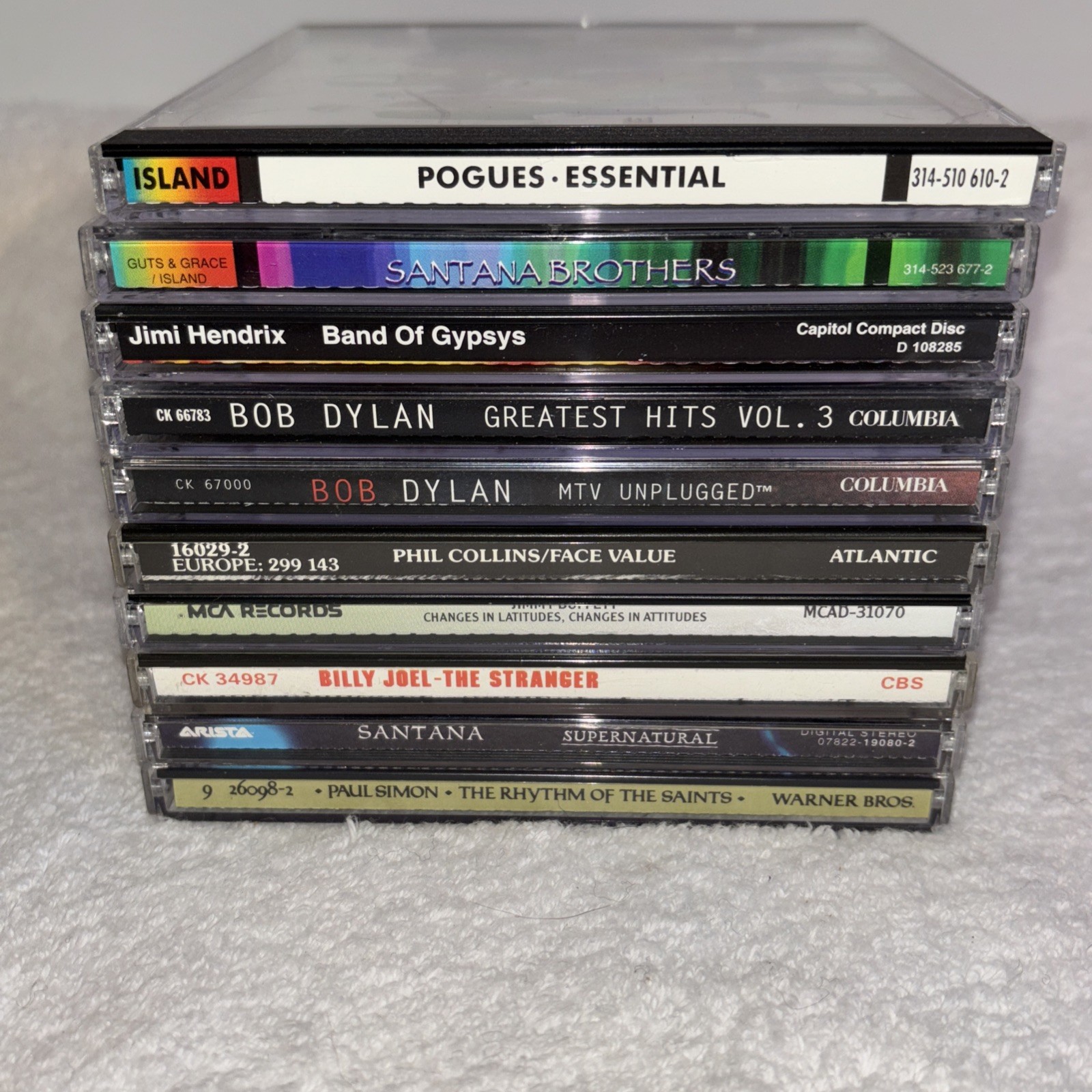 Rock Mixed cd lot Of 10 Bob Dylan Hendrix Plus!! Great Condition