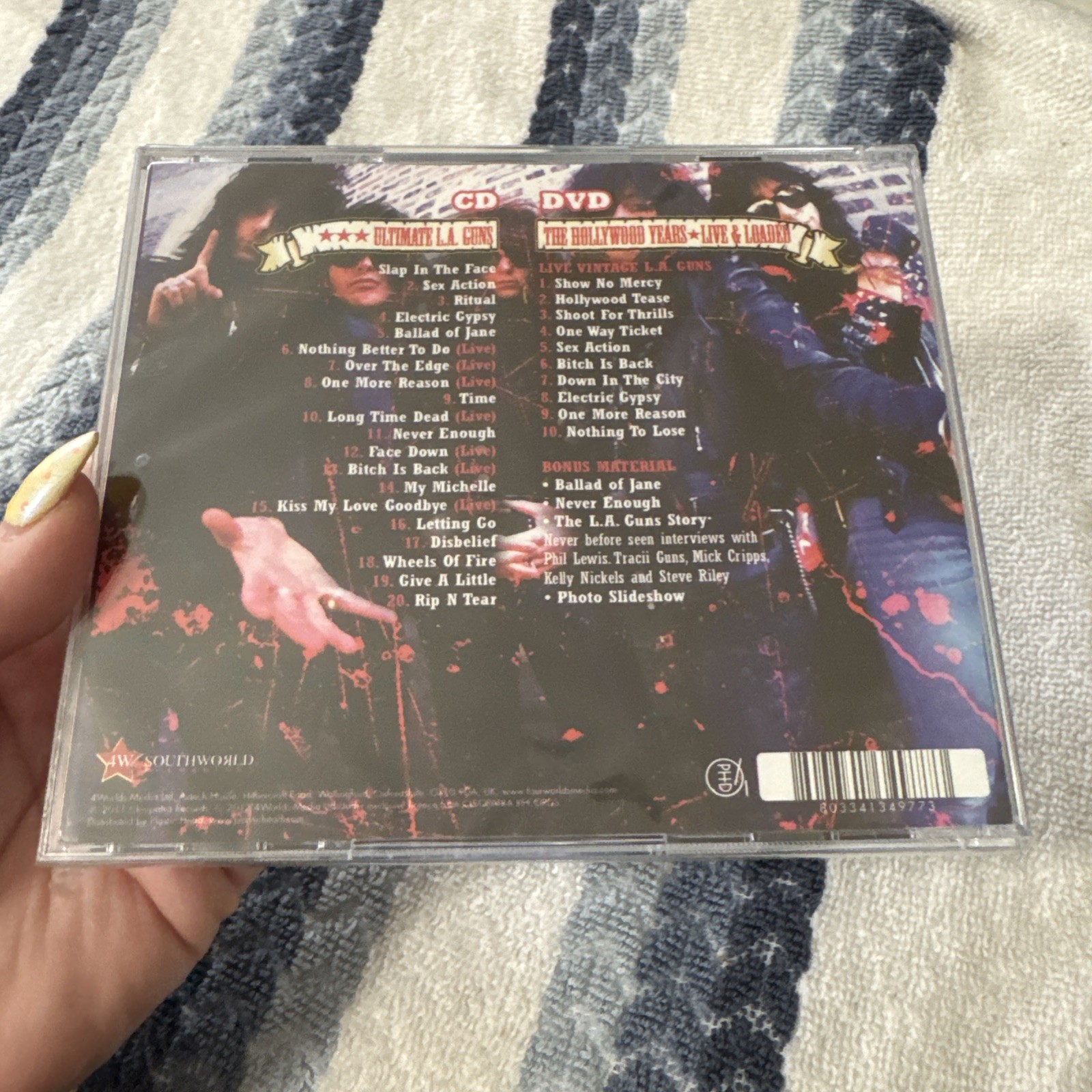 NEW* L.A. GUNS Ultimate Guns and Vision CD & DVD! N' Roses Skid Row Mötley Crüe