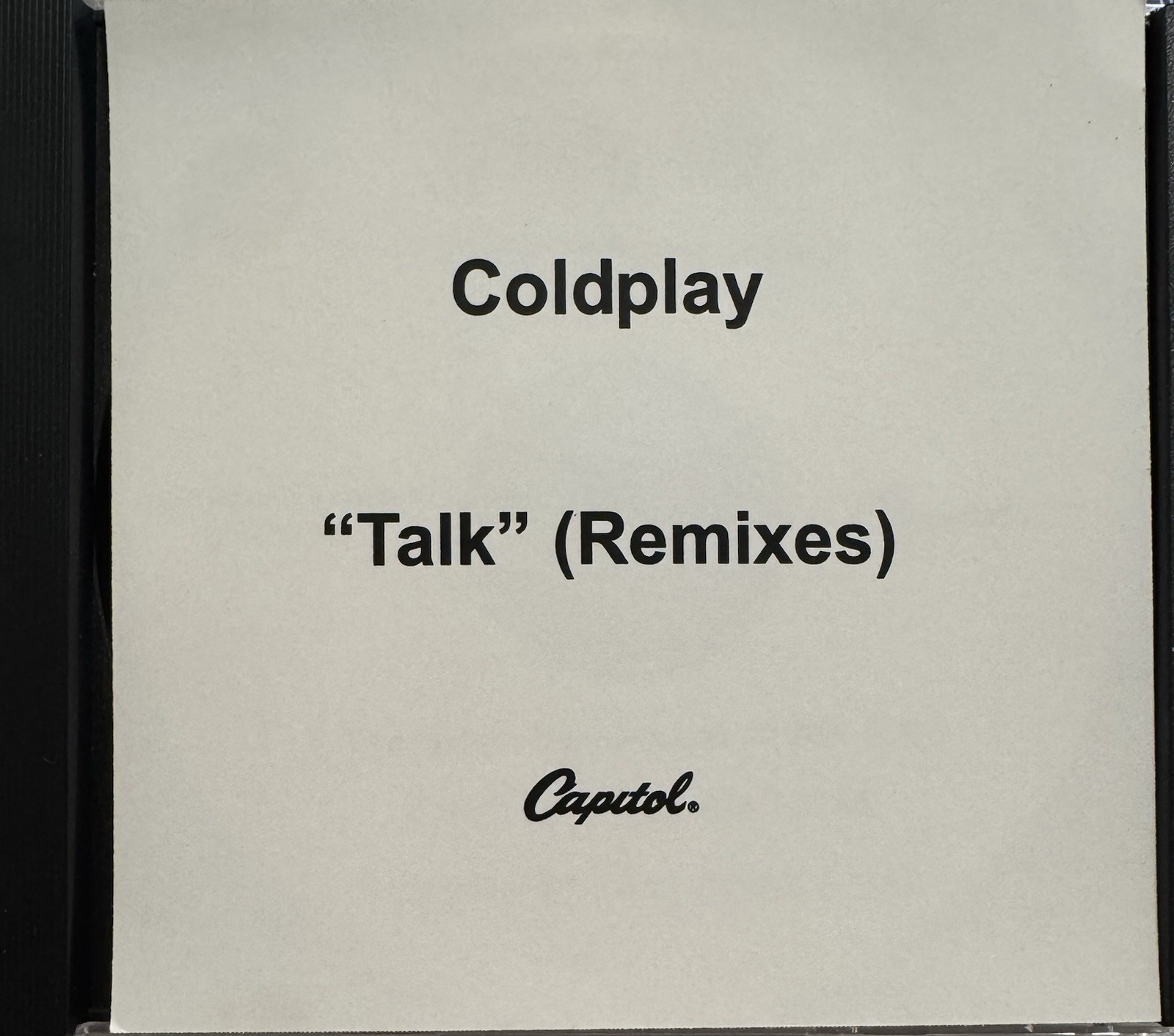 Coldplay - “Talk” (REMIXES) RARE OOP Promo CDR