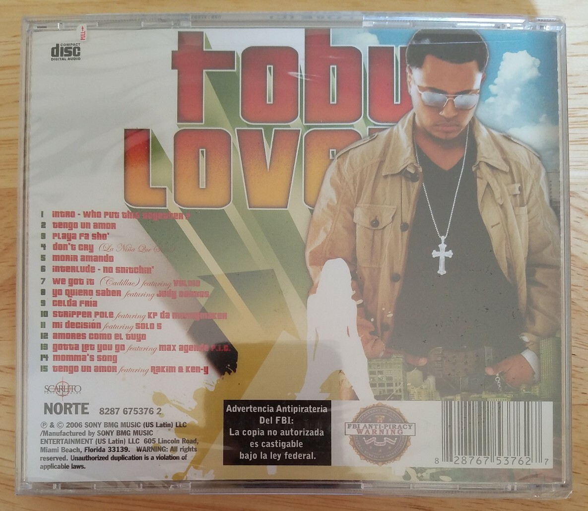 *NUEVO Y ORIGINAL* TOBY LOVE Auto Titulado (CD, Sep-2006, Sony BMG)