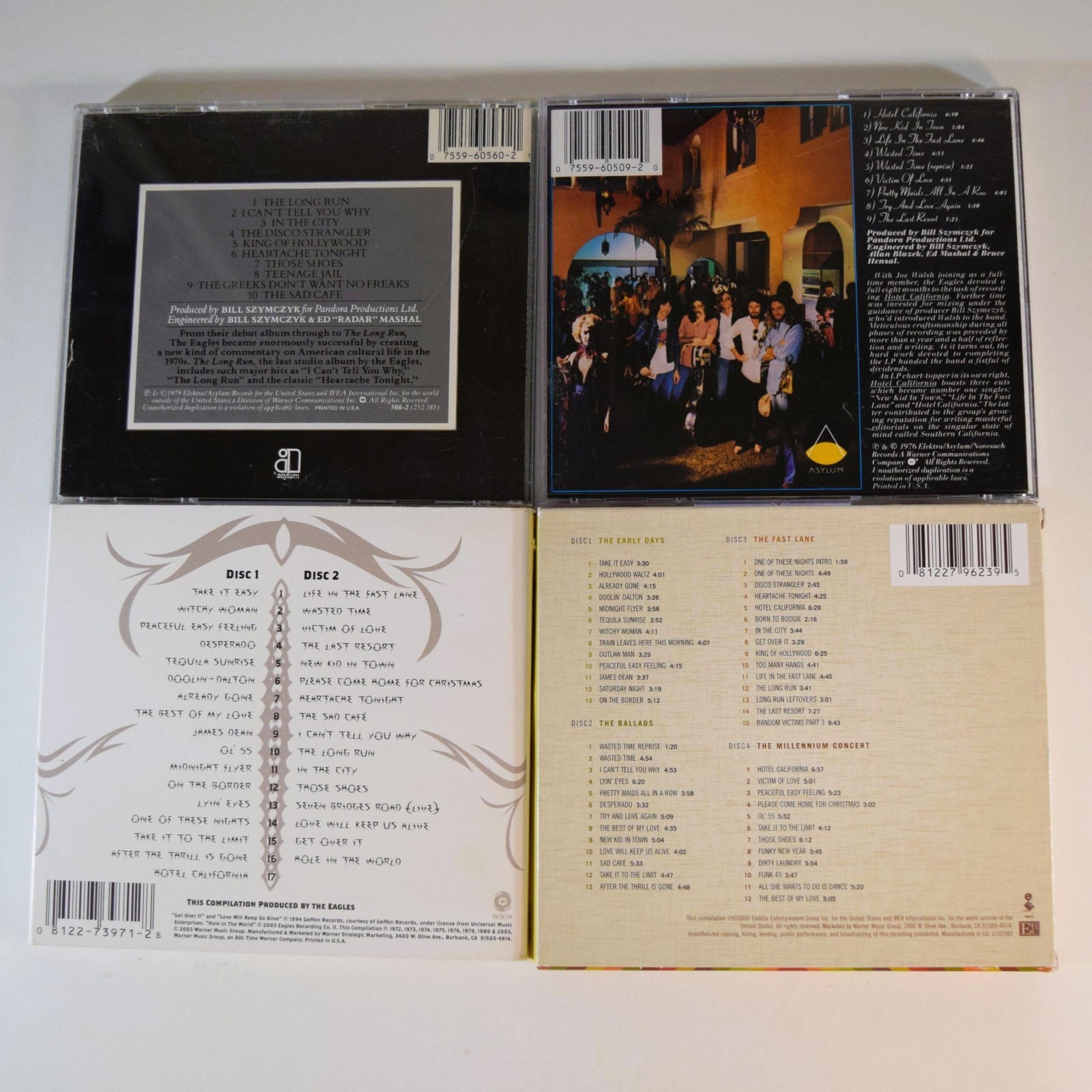 The Eagles CD Lot of 7 Discs - 2 "Best Of" Sets + Hotel California + Long Run