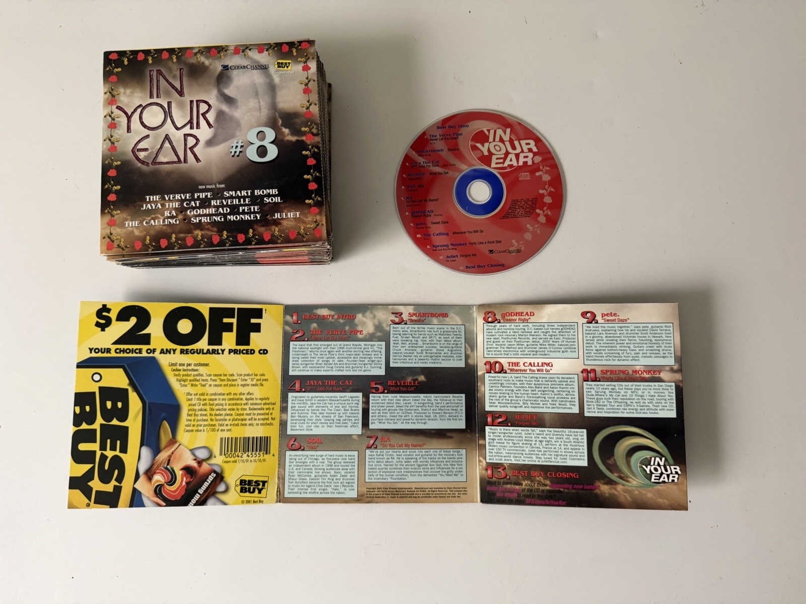 20x Best Buy In Your Ear #8 CD Sampler 2001 Promo Lot Brand New