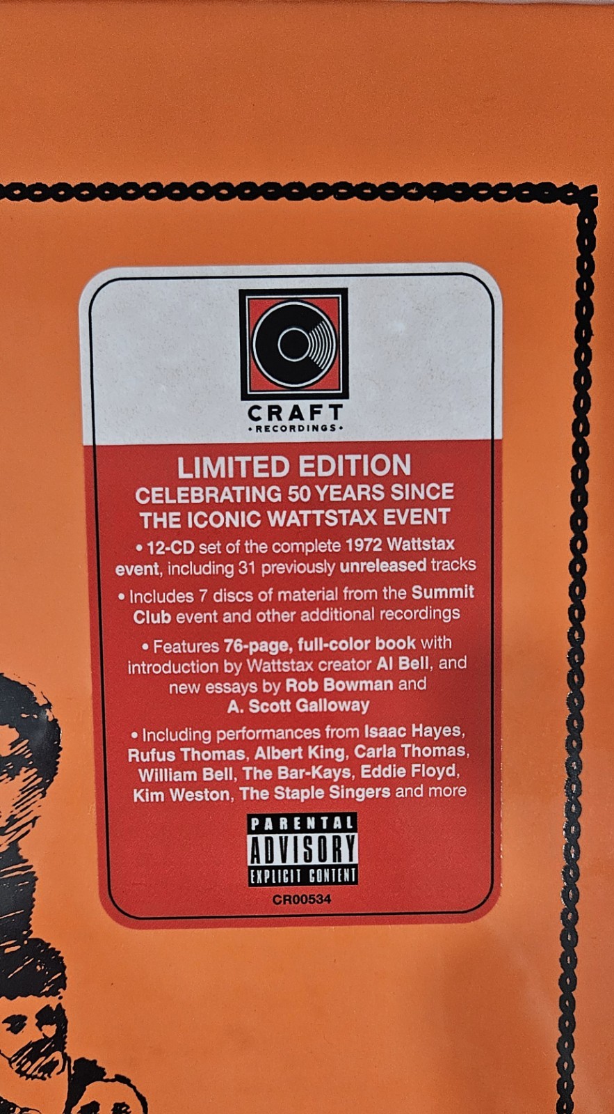 Wattstax 72 "Soul'd Out" 12 CD Box Set - New/Sealed 2023