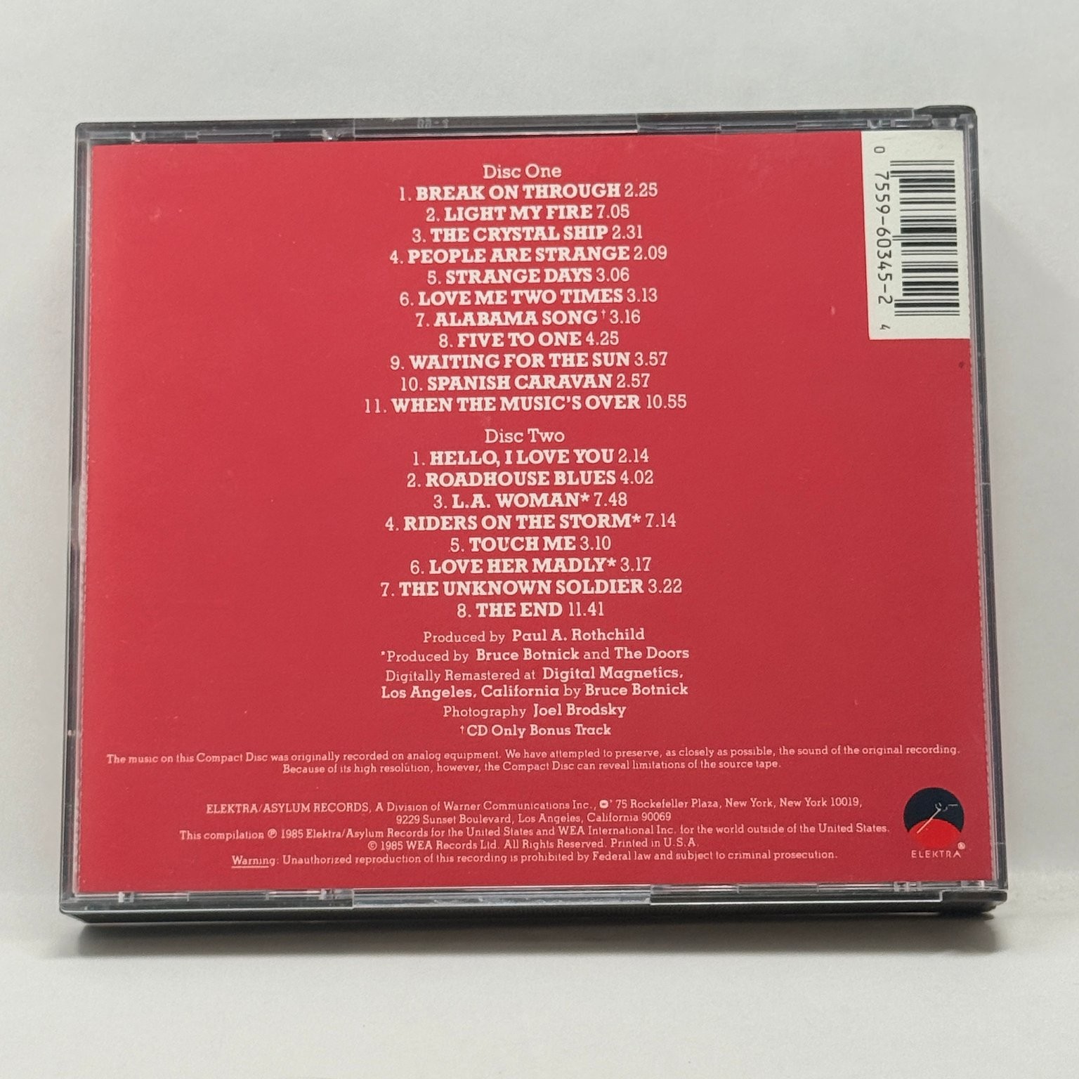 The Doors 4 CD Lot Debut Album Best Of American Prayer Jim Morrison Elektra