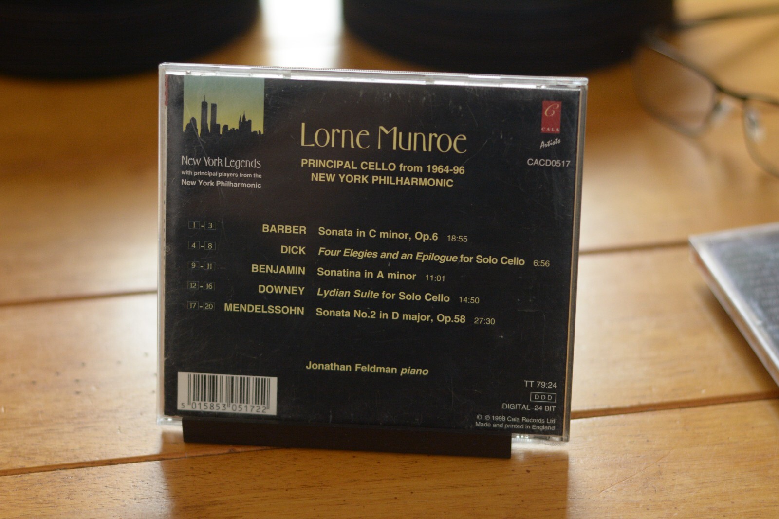LORNE MUNROE - PRINCIPAL CELLO 1964-96 CD 1998 CALA RECORDS [135]