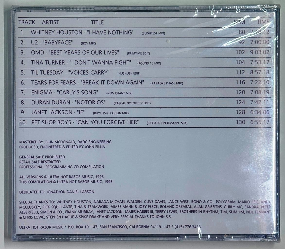 Ultra Hot Razor Compilation 7 CD Promo New Factory Sealed Enigma Duran Duran U2