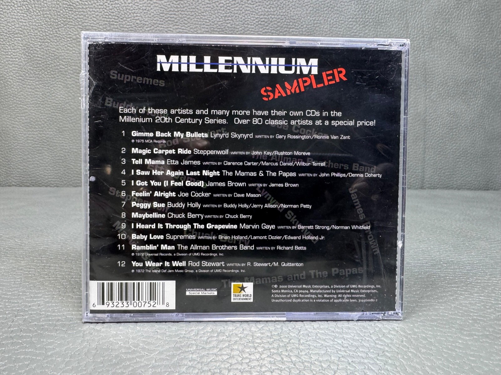 The Best of Various Artists Millennium Sampler CD