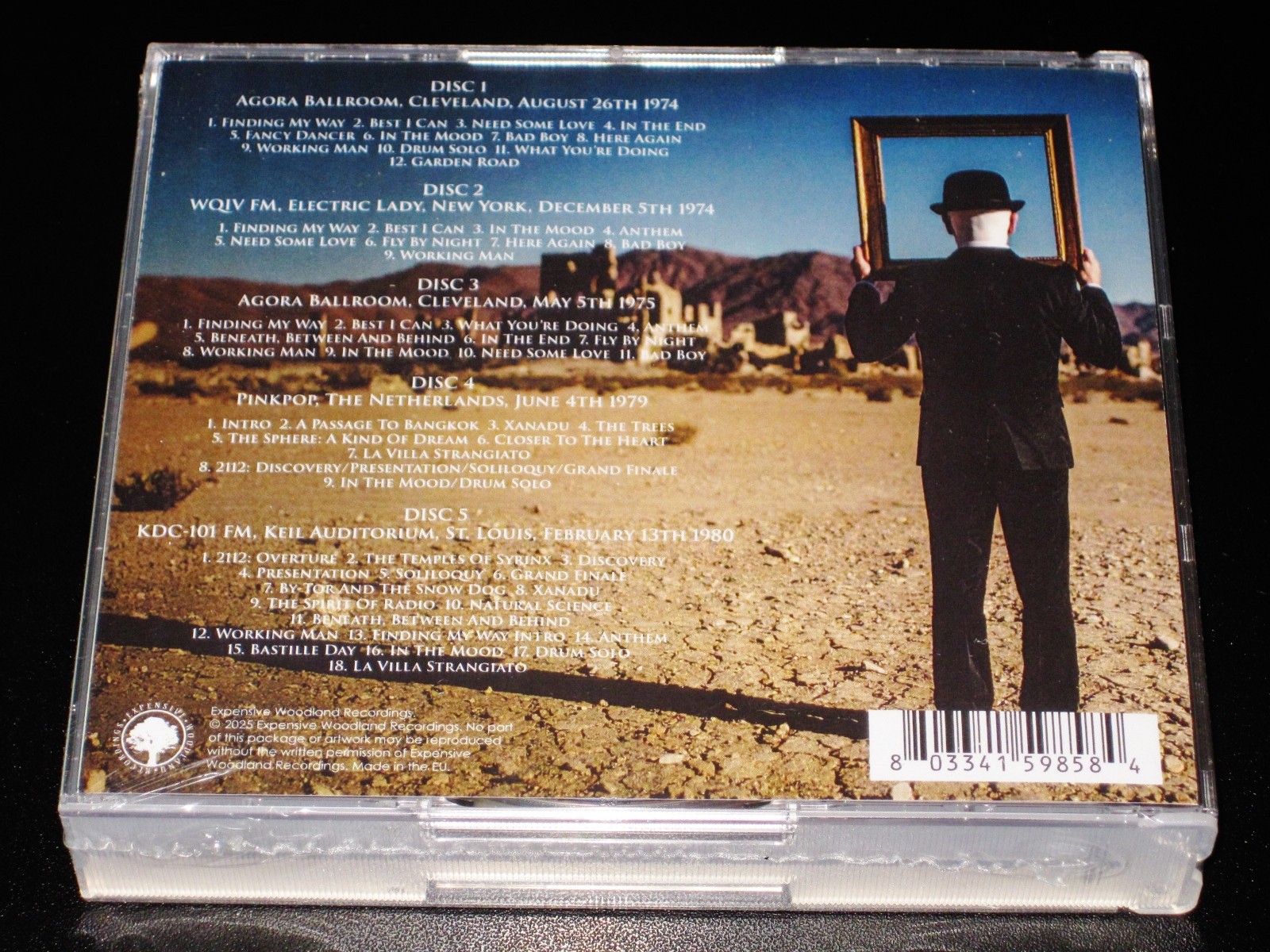 Rush: Collected Broadcasts 1974-1980 Live 3 CD Jewel Box Set 2025 WL053CD EU NEW