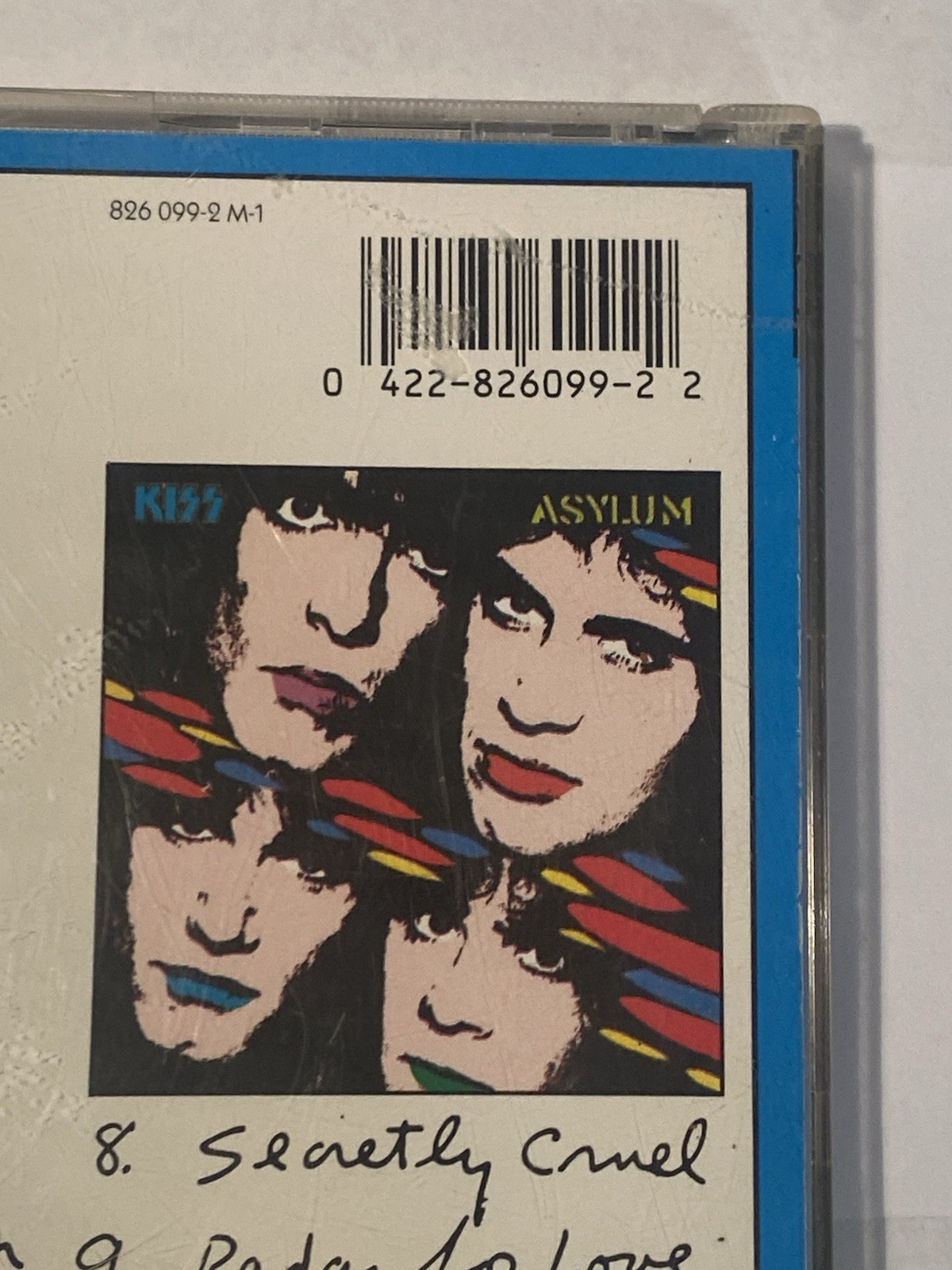 KISS CD Asylum 826 099-2 M-1 West Germany 1st USA Pressing Blue Border Vintage