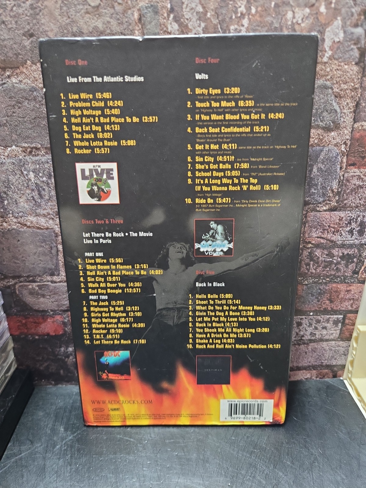 AC/DC "Bonfire" 5 CD Box Set