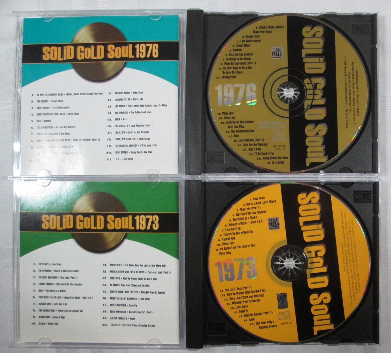 CD Lot Of 15 Solid Gold Soul Time-Life Compilations - Includes 1950s To 1970s