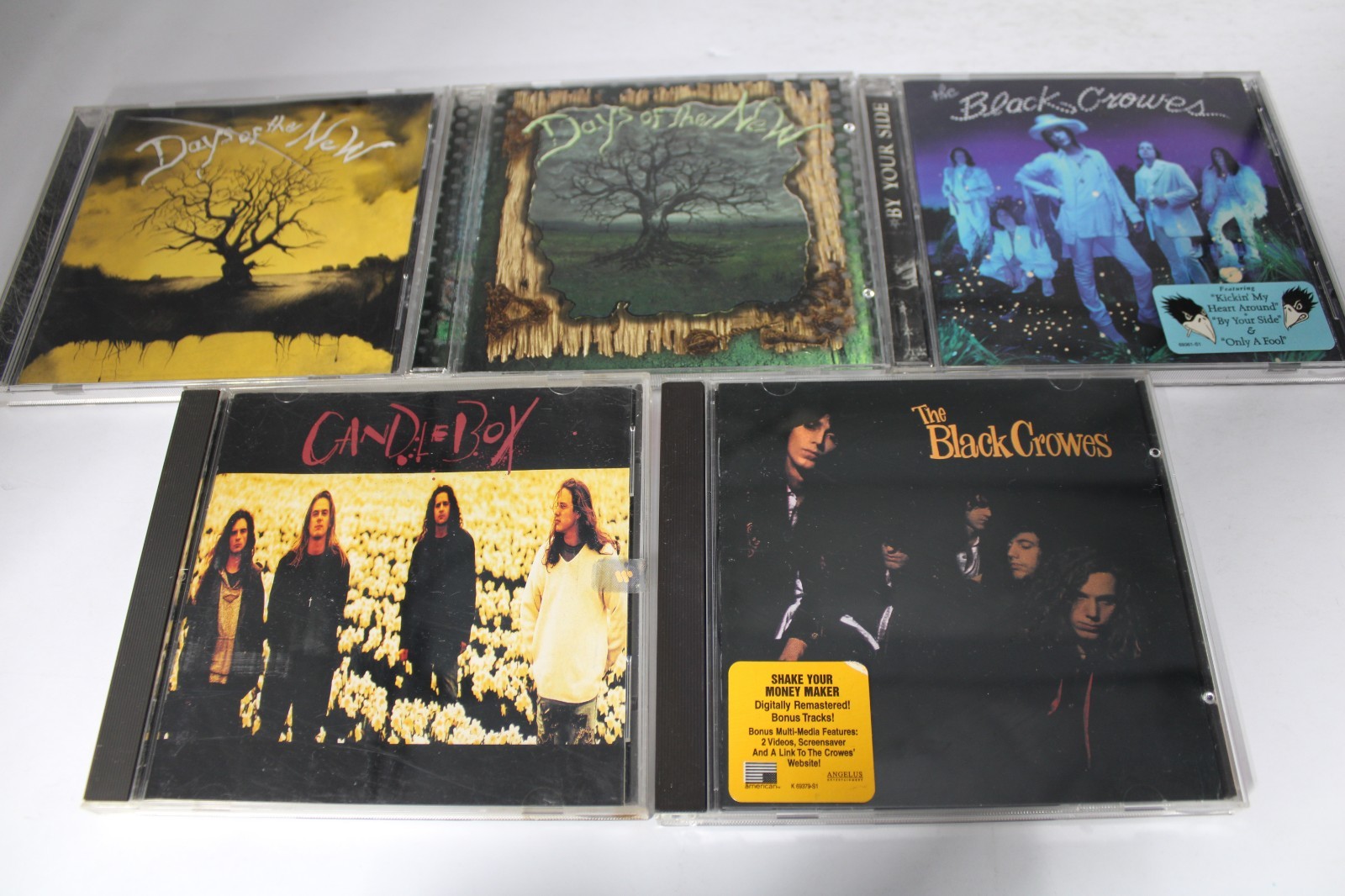 CD music lot of 5, Days of The New, The Black Crowes, CandleBox