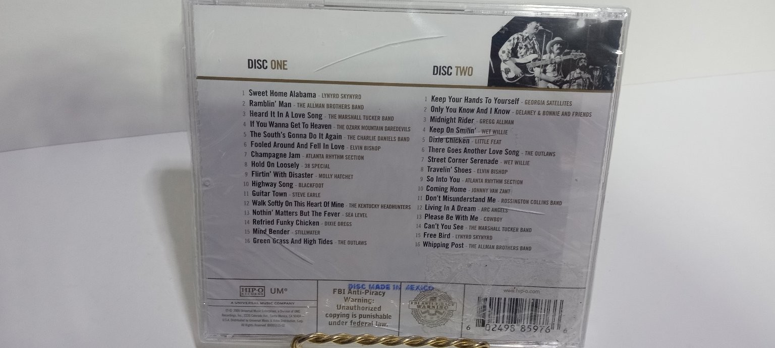 Southern Rock Gold 2CD 2005 Compilation Classic Rock Hip-O Records UMe NEW