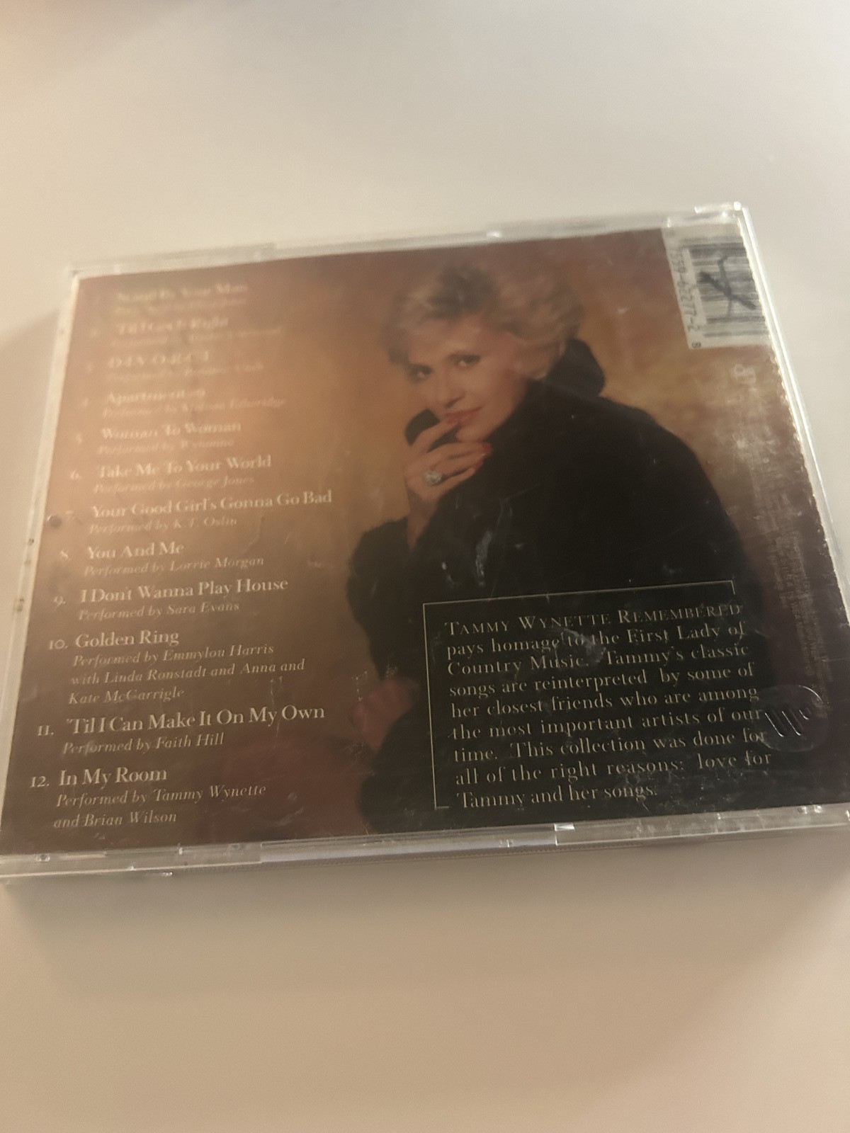 Tammy Wynette Remembered CD Album Elton John Melissa Etheridge Faith Hill