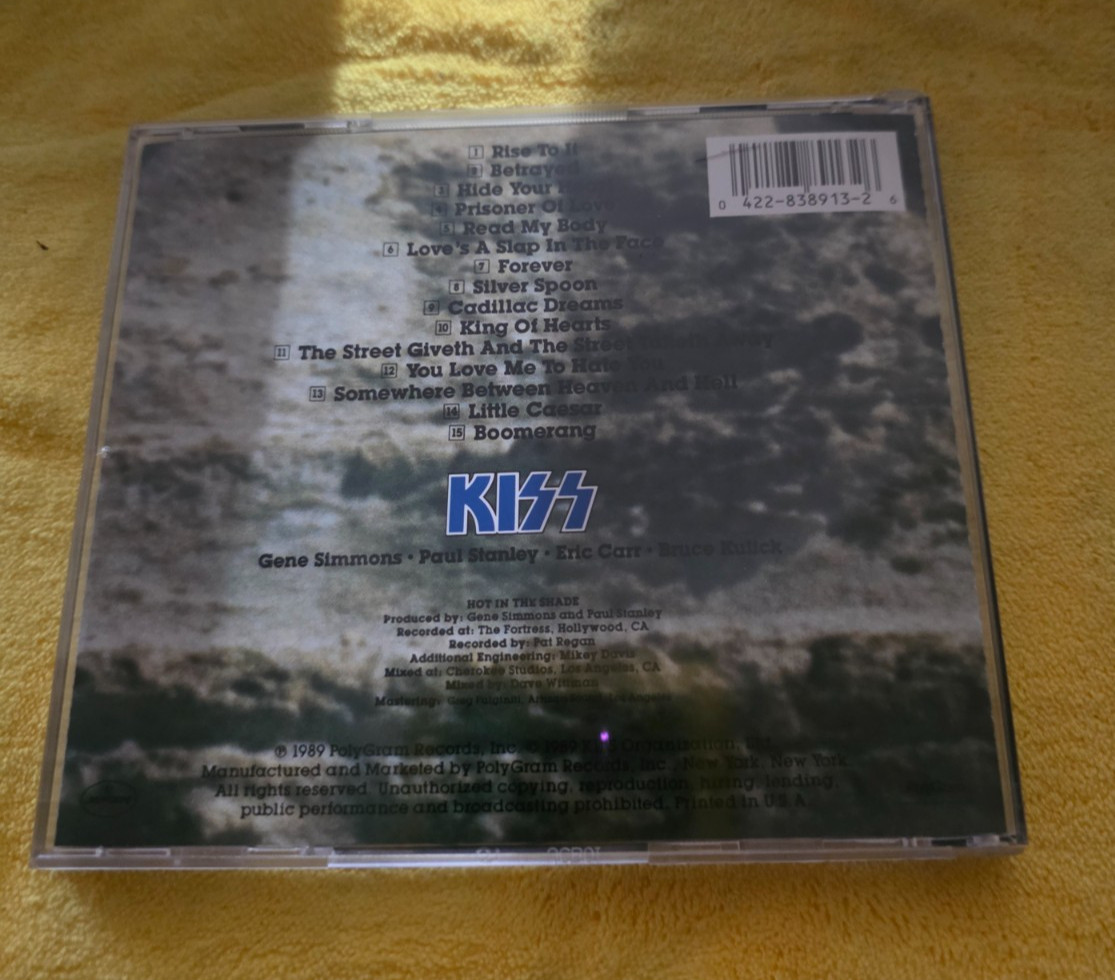 KISS HOT IN THE SHADE CD