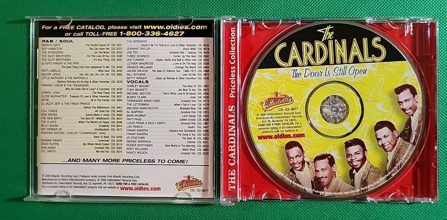 The Cardinals - The Door Is Still Open (CD, 2006, Collectables) Doo-Wop