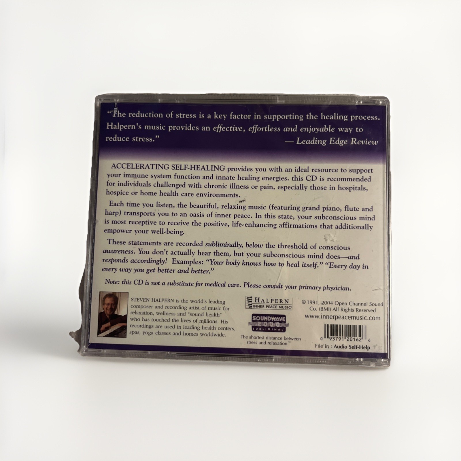 Steven Halpern – Accelerating Self-Healing CD 2004 New Age Healing Inner Peace