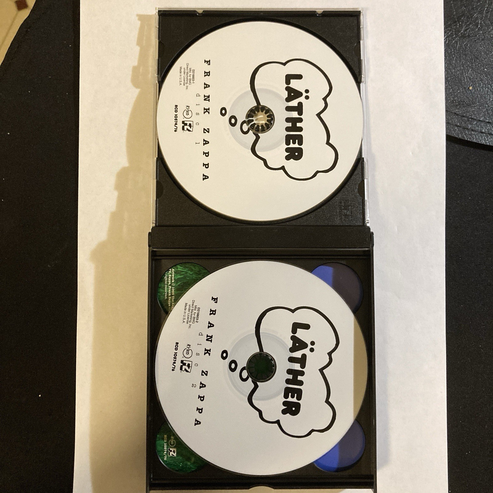 Frank Zappa Lather Rykodisc 1986 3CD Set