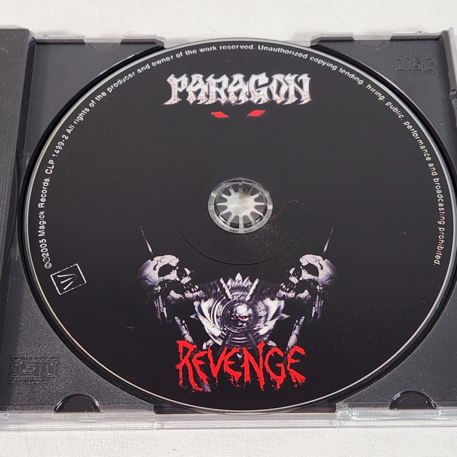 PARAGON - Revenge (CD 2005) w/ Manowar Bonus Track Heavy Metal NM Fast FREE Ship
