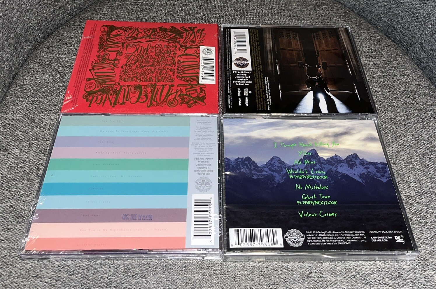 Kanye West 4 CD Lot My Beautiful Dark, Late Registration, 808s, Ye