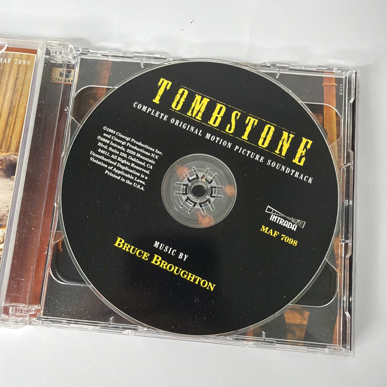 Tombstone 2 CD COMPLETE SCORE CD 1993 by Bruce Broughton Limited Edition
