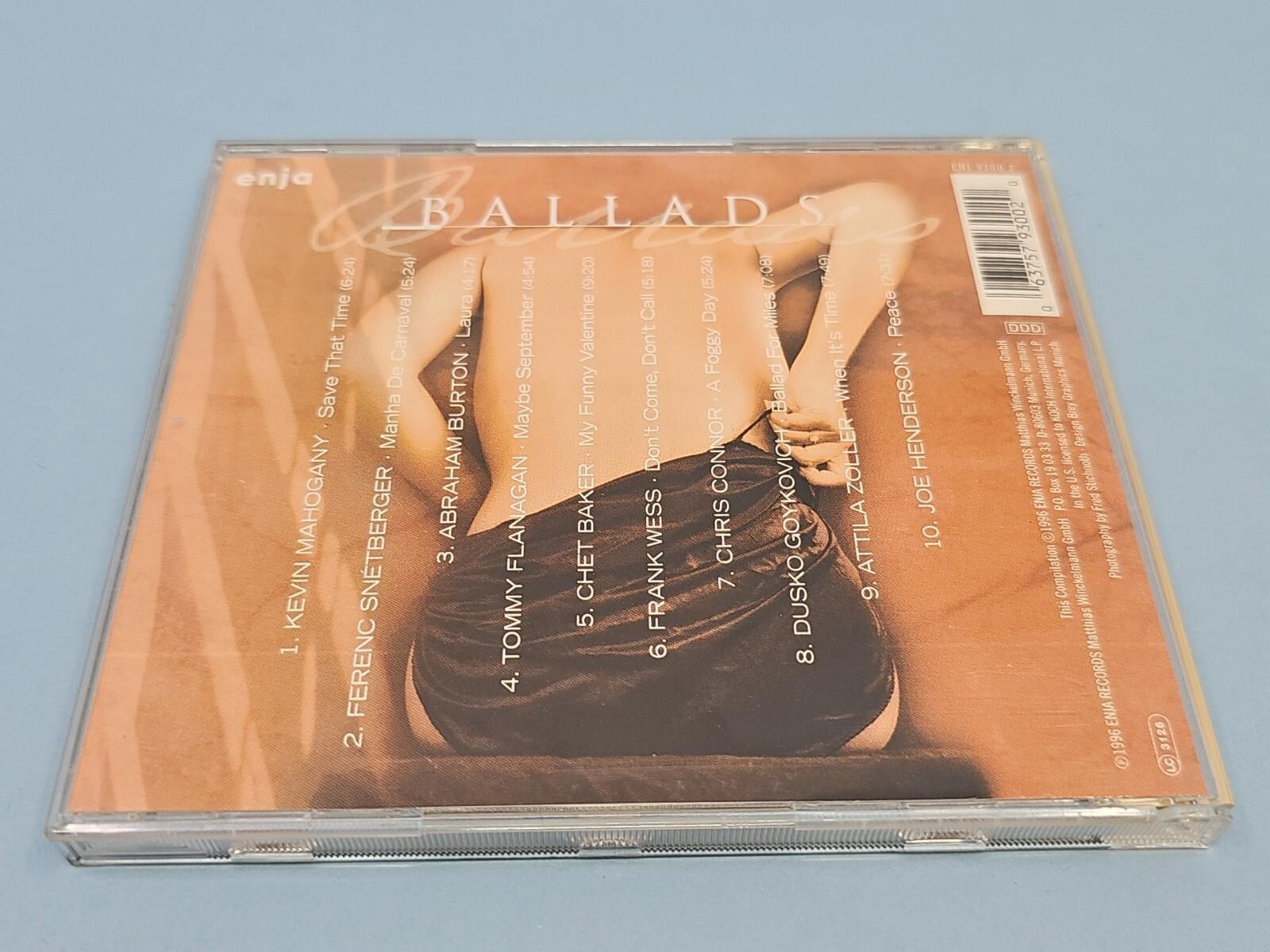 Ballads CD, Abraham Burton, Chris Connor, Chet Baker, 1996, Enja Records