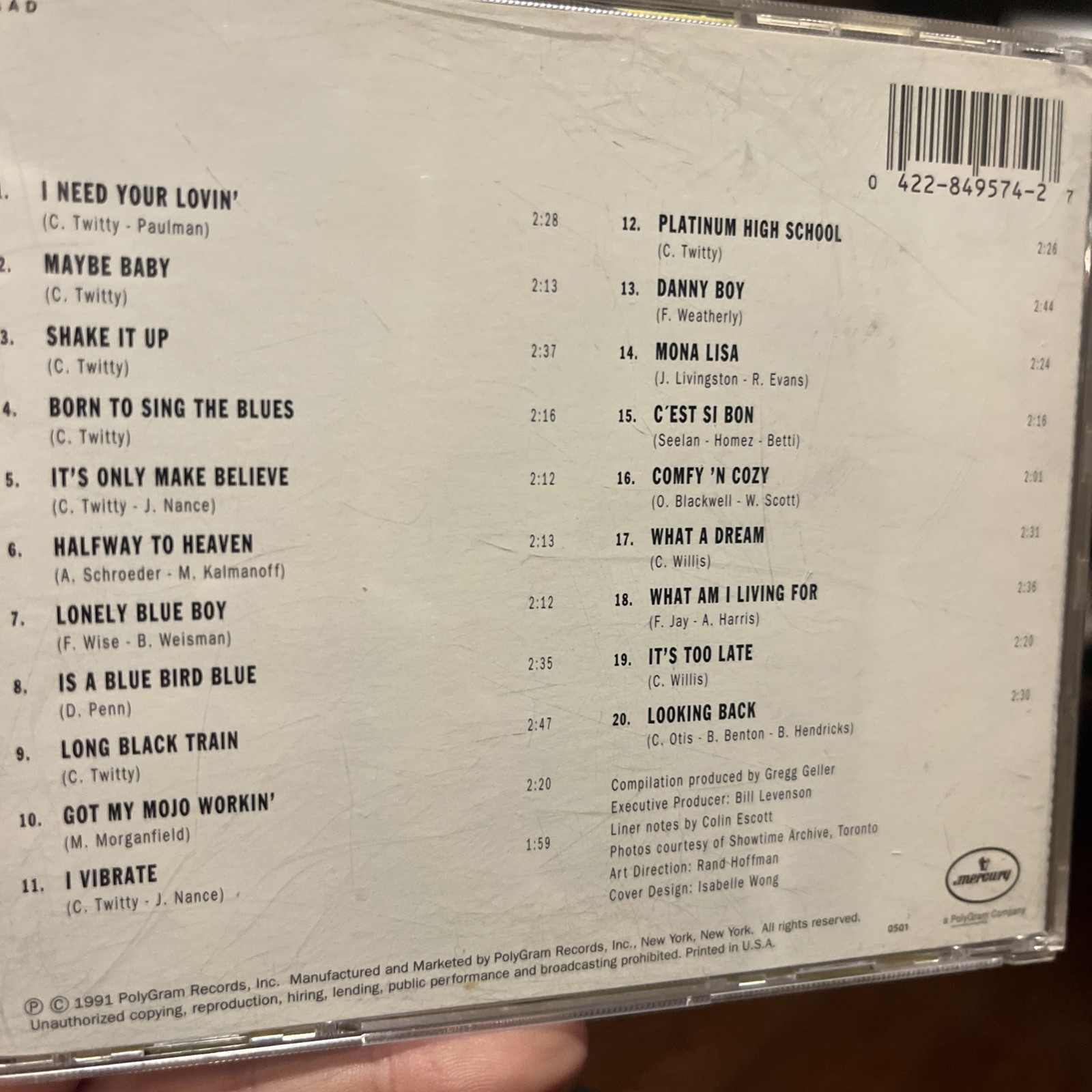 Conway Twitty - The Rockin Years (Best of) CD