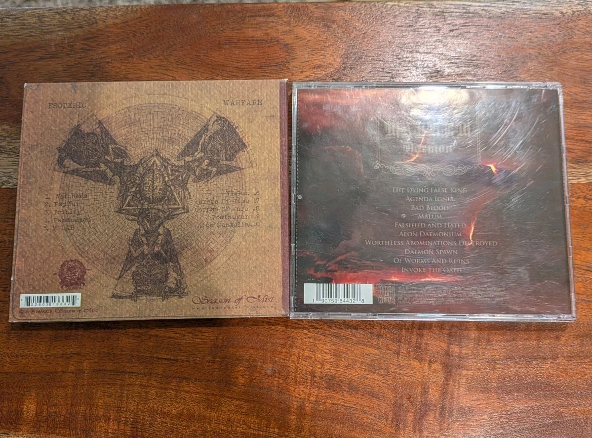 Mayhem 2 CD Lot Esoteric Warfare Digipak Daemon Season of Mist
