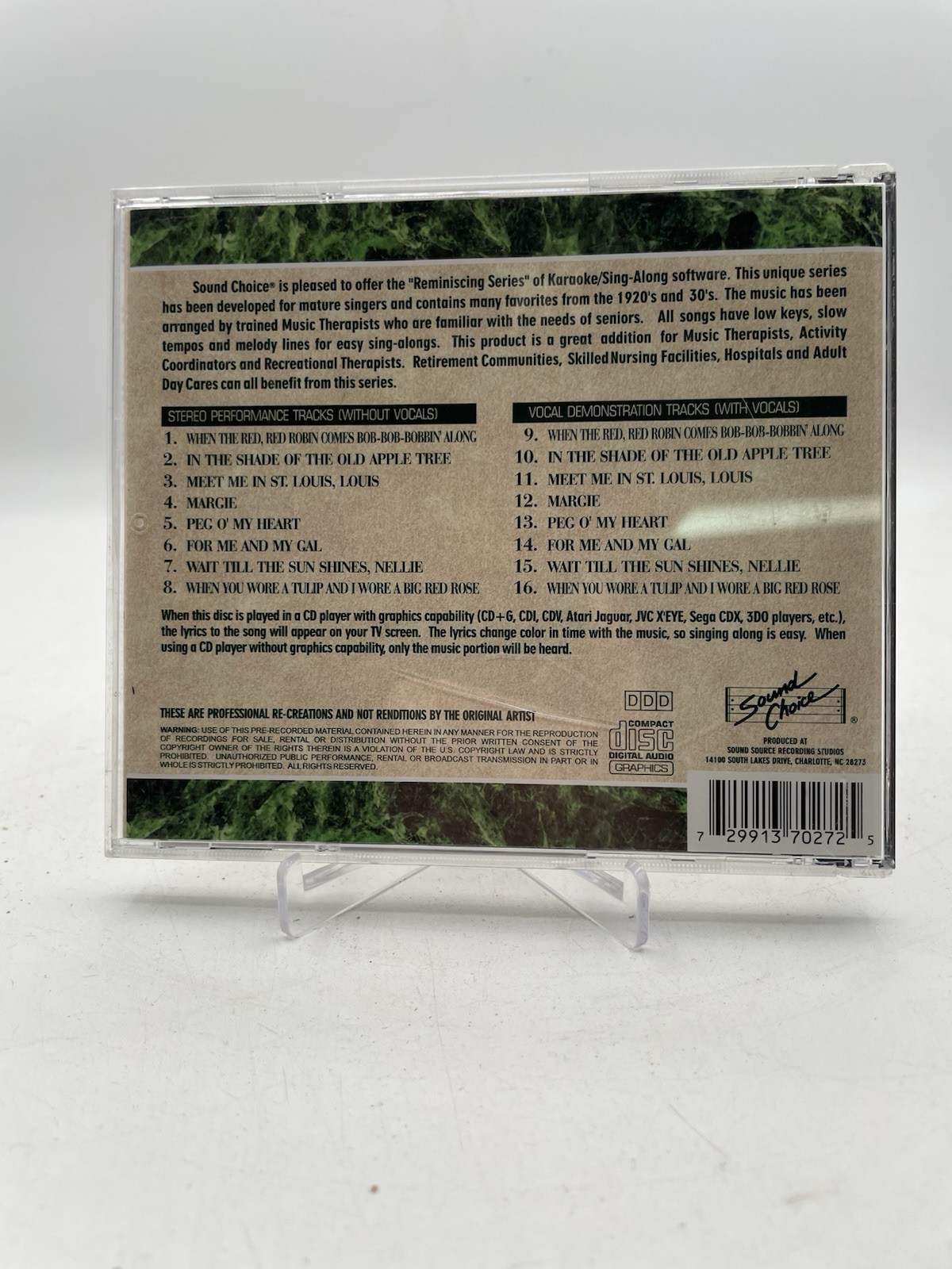 VARIOUS - Vol. 7-reminiscing Series - CD - Karaoke - USED LIKE NEW