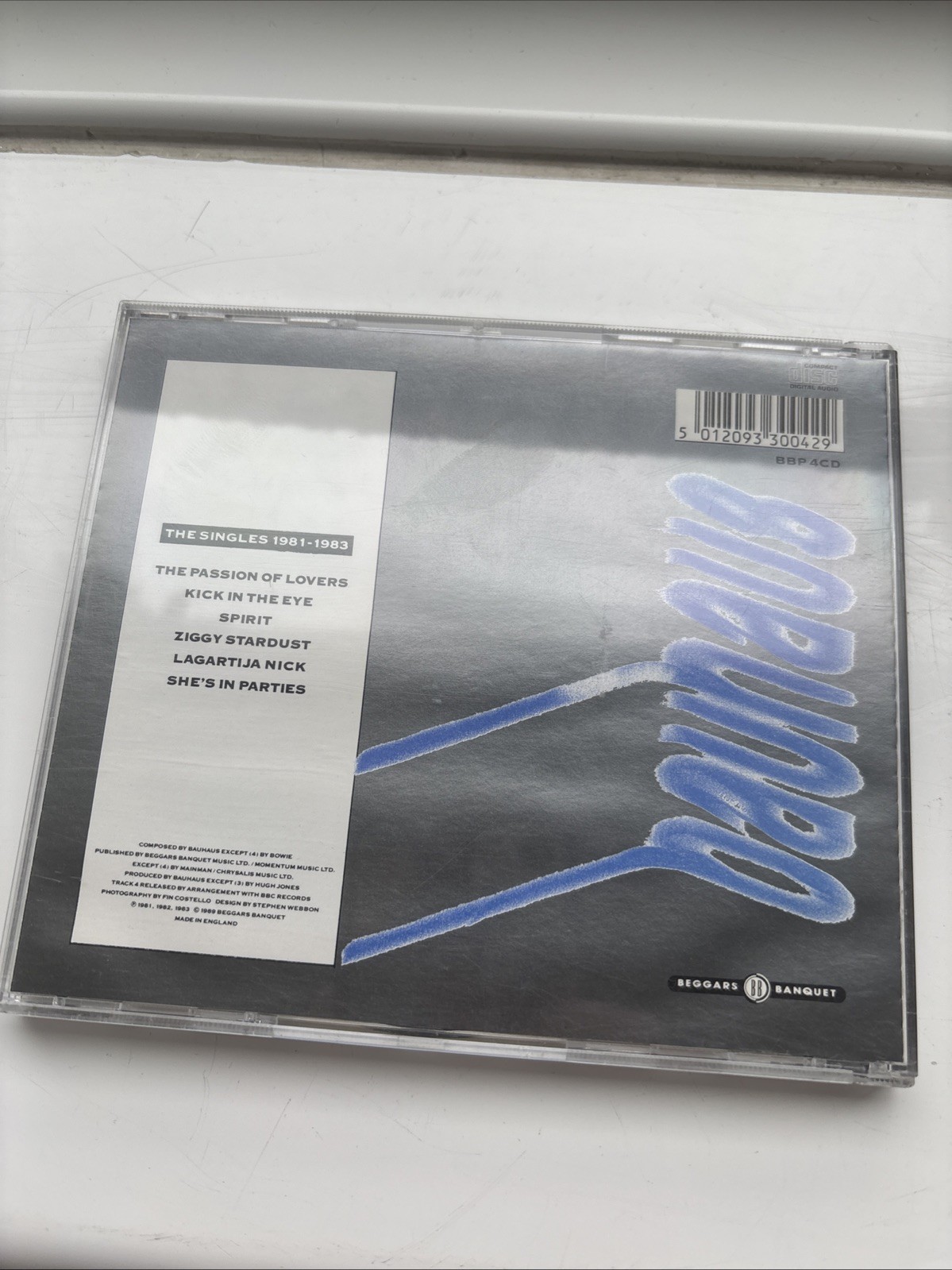Bauhaus The Singles 1981-1983 UK 6 Track EP CD 1989 Beggars Banquet Peter Murphy