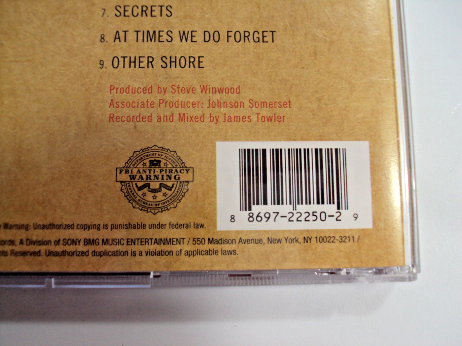Steve Windwood - Nine Lives (US 2008 CD) Used, Tested, Free S/H