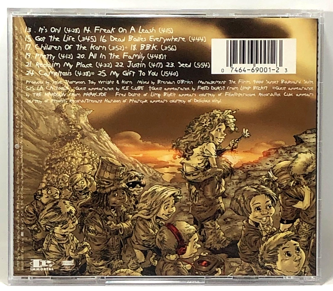 KORN Follow the Leader (CD, 1998) 1st Edition, P.A., Stickered, VG Cond, CIB