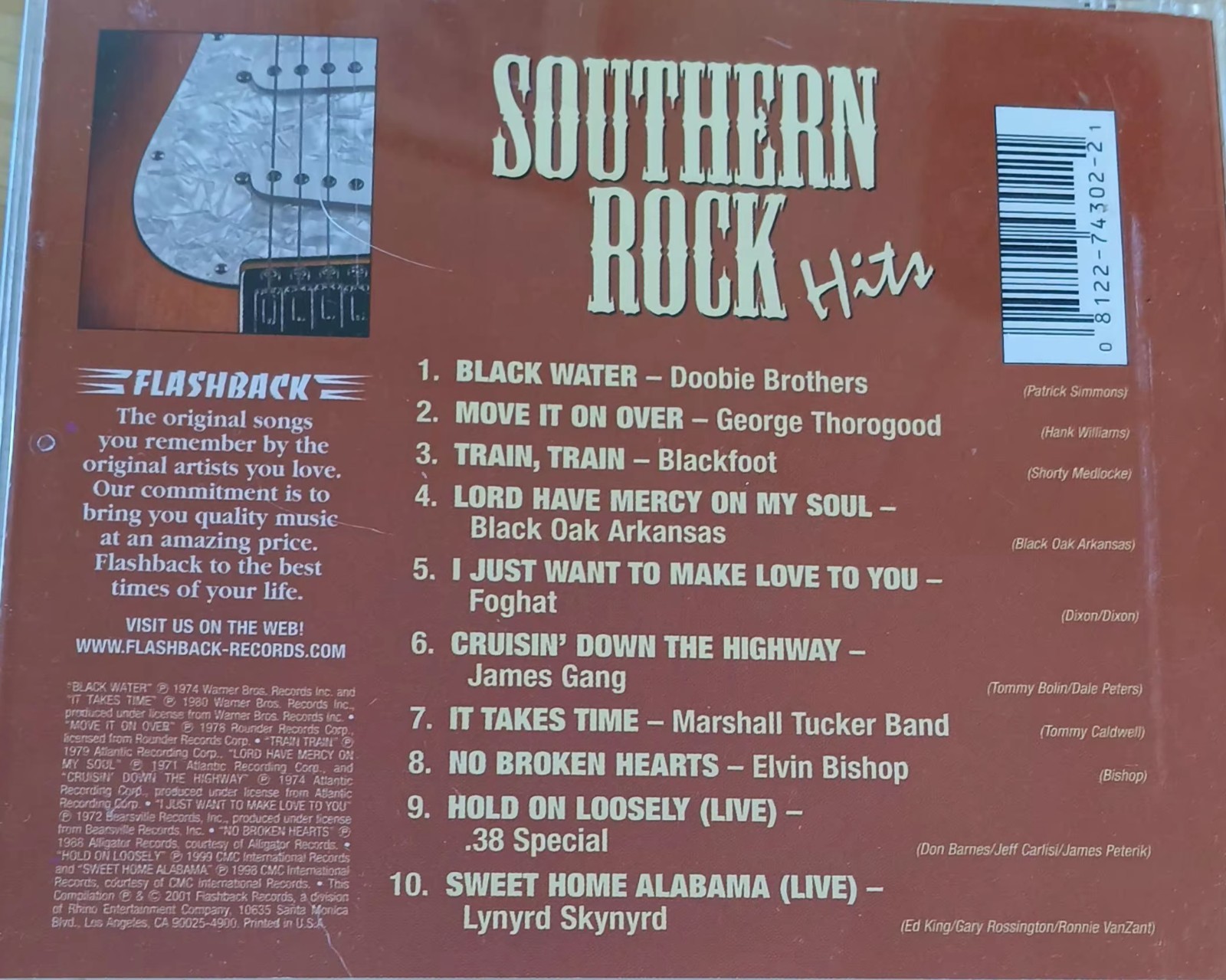 Southern Rock Hits (CD, 2001, Flashback Records)