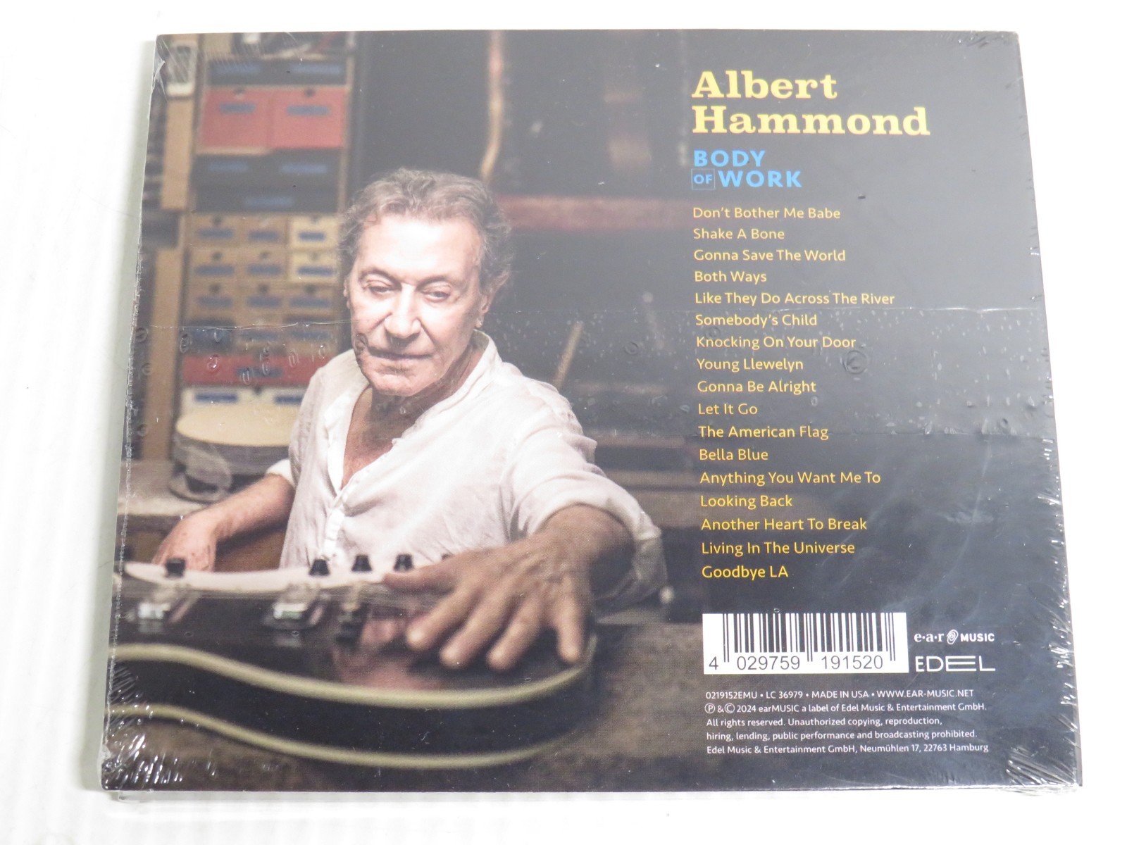 Sealed Albert Hammond Body of Work 2024 CD Ear Music 0219152EMU