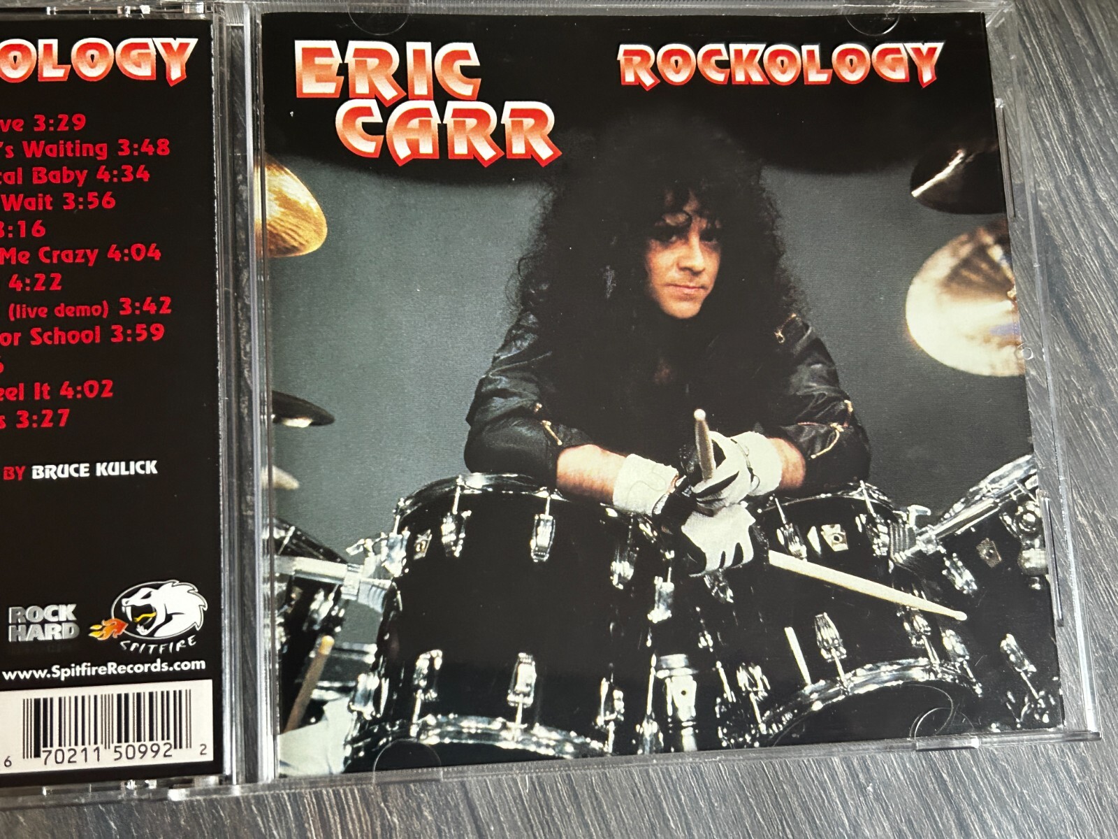 KISS CD Eric Carr Rockology Picture Disc 2000 Spitfire Bruce Kulick USA Vintage