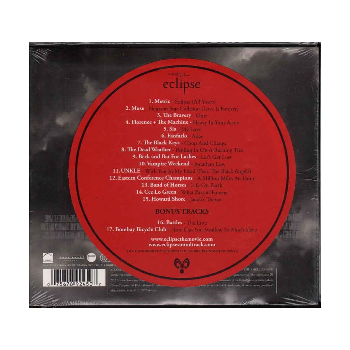 AAVV CD The Twilight Saga Eclipse Deluxe OST Soundtrack Atlantic ‎Sealed